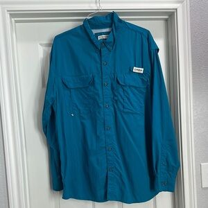 Magellan Teal Long Sleeve Shirt